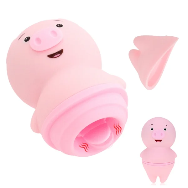 Sexy Pig Clitoris Licking Sucking Vibrator for Woman Clit Nipple Sucker Massager Blowjob Fast Orgasm Sex Toys Adult Erotic Goods