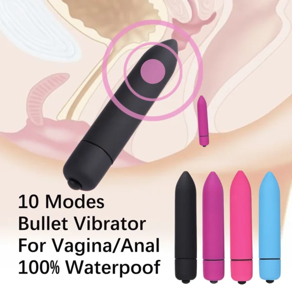 10 Speed Mini Bullet Vibrator Stimulate G Spot Vibration Vagina Clitoris Dildo Vibrator Adult Sex Toys for Female Masturbation